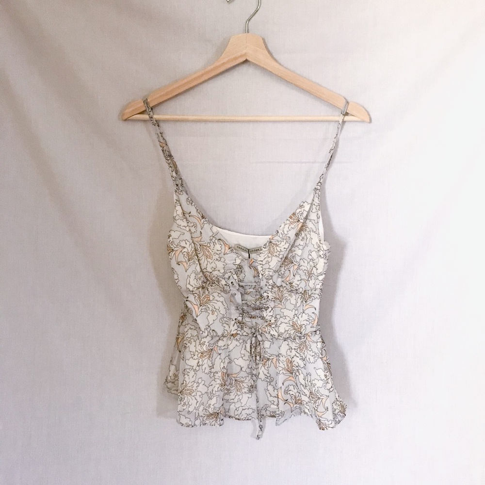 the east order // floral corset-style blouse